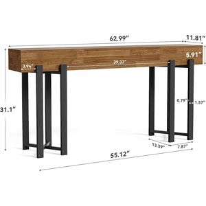 Mesa Consola de Madera para Recepción, Pasillo, Comedor y Oficina, Estante de Exhibición para Restaurante Buffet - Product Image 5