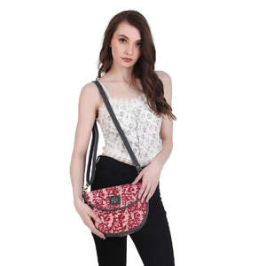 Sac bandoulière en cuir véritable à rabat motifé, sacoche pour ordinateur portable, grande capacité, léger, pour les voyages et l'usage quotidien - Product Image 6