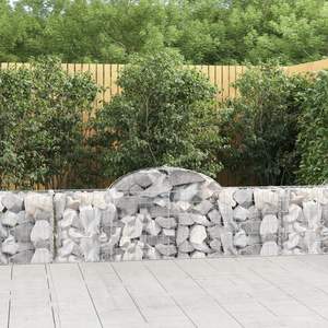 Set di 6 Cesti in Filo di Ferro Zincato Argentato Durevoli - Collezione Gabion Basket - Product Image 1