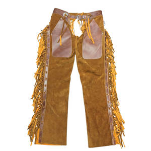 Pantalones de cuero de gamuza con correas de hebilla seguras para una conducción segura y uso al aire libre - Product Image 1