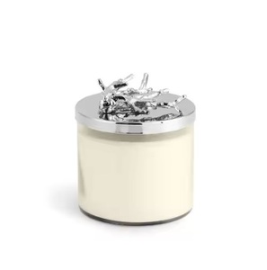 Pot à bougie votive luxueux en cire naturelle avec couvercle métallique – Idéal pour les fêtes de Diwali, Noël et l'ambiance festive – Tendance actuelle - Product Image 1