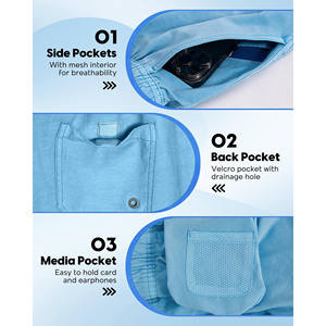 Pantalones Cortos Deportivos al Por Mayor OEM de Secado Rápido, Sublimados, para Hombre, Pantalones Cortos Deportivos de Alta Calidad, Personalizados para Equipos de Baloncesto - Product Image 4