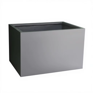 Fibre Glass Rectangular Square Pattern Durable Lightweight Waterproof <b>Artificial</b> <b>Planters</b> for Indoor <b>Outdoor</b> Floor Use Modern - Product Image 1