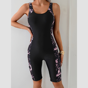 Maillot de bain une pièce pour femme, couleur unie, couvrant, avec logo personnalisé, OEM, ODM, marque privée, complet - Product Image 1