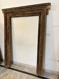 Luxury Large Wood Frame Wall <b>Mirror</b> Carved Modern Long Body Full-Length Dressing Hanging Eco-Friendly Durable Rajasthan Home - Product Image 3