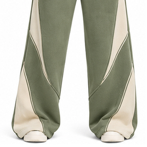 Womens Flare <b>Fleece</b> <b>Trousers</b> Warm Wide Leg Sweatpants Custom Supplier Wholesale OEM ODM Private Label Casual Winter Sportswear - Product Image 6