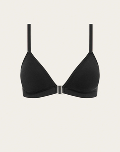 Soutien-gorge de sport pour femme de qualité supérieure, sans couture, respirant, en Spandex/Coton, col en V profond, bretelles réglables, maintien élevé, noir, pour le yoga - Product Image 1