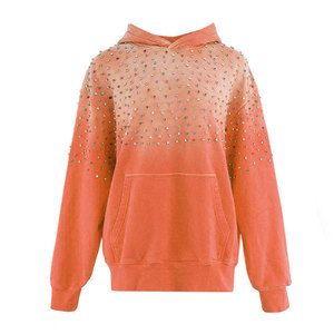 Sudadera con Capucha de Forro Polar 100% Algodón para Hombre, Casual, de Invierno, con Pedrería, Personalizable con Logotipo y Estampado por Descarga - Product Image 4