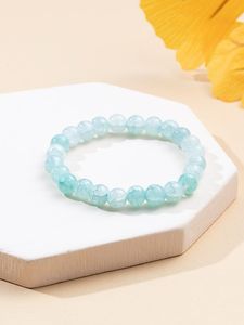 Bracelet tendance en résine écologique fait main, extensible, bijou de mode, cadeau pour femmes et adolescentes - Product Image 6