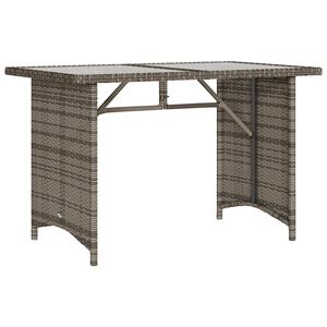 6 pezzi grigio Poly Rattan Patio Set divano con cuscini mobili da esterno durevoli - Product Image 5