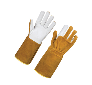 HOLY SIGNS INTERNATIONAL HSI-1450 Leather Welding <b>Gloves</b> Straight Thumb Molten Metal Splash Test <b>Type</b> a Fleece Lined - Product Image 6