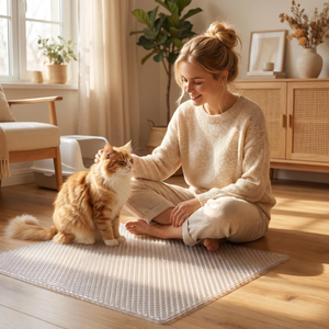 Tapis en PVC pour litière de chat avec poche profonde pour bac à litière - Vente en gros - Product Image 2
