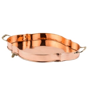 Bandeja para servir chocolate en cobre con diseño simple, perfecta para uso personalizado en la cocina y un elegante servicio de horneado - Product Image 1