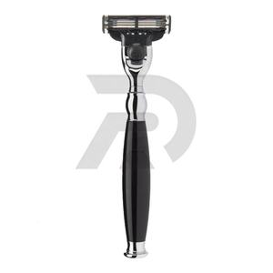 Rasoir à cinq lames en acier inoxydable avec manche pour hommes et femmes, 5 lames, double rasoir de sécurité pour soins personnels - Product Image 4