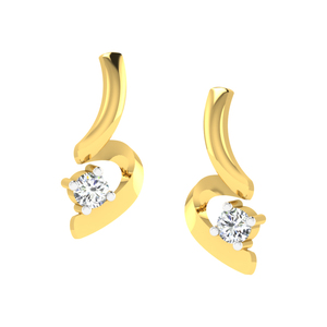 Wholesale Custom 10k Gold Lab Grown VVS1 Diamond Stud <b>Earrings</b> Manufacturer Minimalist Solitaire <b>Fine</b> Jewelry for Women - Product Image 5