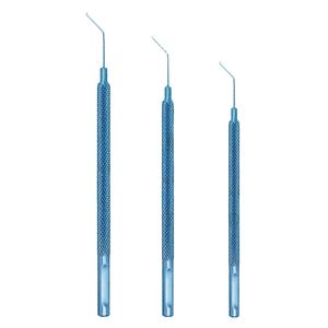 Instrument ophtalmique, instruments chirurgicaux pour la cataracte, manipulateur de phaco-chopper Nagahara, crochet Sinskey, acier titane KAHLU, manuel - Product Image 1