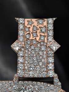 Pendentif Lettre Hip Hop Tendance en Moissanite et Argent 925, Tailles Mixtes, Effet Glacé, Certifié et qui passe le test du diamant - Product Image 5