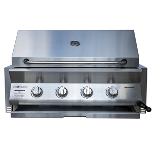 OEM 147cm 4 Burner Stainless Steel <b>BBQ</b> Burner Cabinet <b>Trolley</b> Gas Grill with Piezo Ignition for Patio - Product Image 2