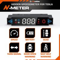 Accessoires de rechange N-Meter : Affichage tête haute (HUD) avec compteur de vitesse, installation Plug & Play pour écran LCD/OLED Tesla Model 3 Model Y