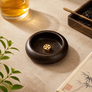Handmade Wooden Incense Holder Stick Burner Natural Walnut Wood Ash Catcher Aromatherapy <b>Home</b> Decorative Meditation Accessories - Product Image 5