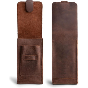 Estuche de puros de cuero de lujo hecho a mano con cortador integrado, diseñado para la elegancia y la funcionalidad práctica a un precio razonable. - Product Image 4
