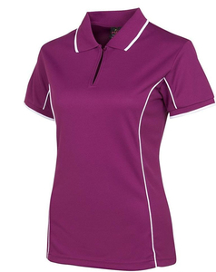 Polos de Mujer de Alta Calidad, Ligeros, Transpirables, de Jersey, con Diseño Sólido y Comprimido, Hechos en Pakistán, en Stock - Product Image 1