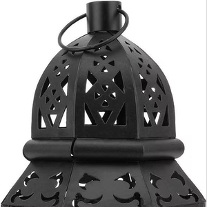 Metal Farmhouse <b>Lantern</b> Decorative <b>Candle</b> <b>Holder</b> Hanging Indoor/Outdoor Christmas Easter Heat Resistant Customizable Size Color - Product Image 1