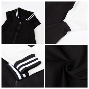 Chaqueta Varsity de Béisbol para Niños y Niñas, Uniforme Escolar, con Cierre, Unisex, 100% Poliéster, Tejido de Punto, Servicio OEM - Product Image 4