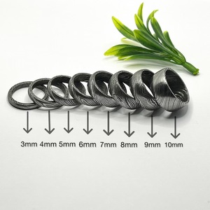 Hot Selling Handmade Damascus Steel <b>Ring</b> for Men Women Wedding Band Fashion Party <b>Ring</b> Custom Latest Design OEM Supplier - Product Image 4