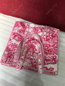 Bolso Tote de Algodón Acolchado con Estampado Toile Rojo Hecho a Mano, Bolso de Compras Textil Vintage con Diseño de Vida Silvestre, Bolso Grande para Llevar al Hombro, OEM - Product Image 4