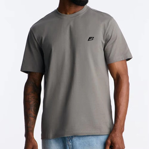 Camisetas de Algodón Transpirables Extra Grandes para Hombre, con Logotipo Personalizado, Cuello Redondo, Color Sólido, Corte Holgado, Ropa Urbana, Proveedor Mayorista de EE. UU. - Product Image 4