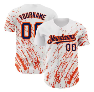 OEM <b>Cheap</b> Blank Sublimation Polyester Baseball Uniform Shirts White Team Baseball Uniform Sets All Sublimated Wholesale Printed - Product Image 1