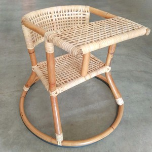 Cheap price rattan high chair baby toddler essentials wholesale sustainable cane feeding chairs - Product Image 2