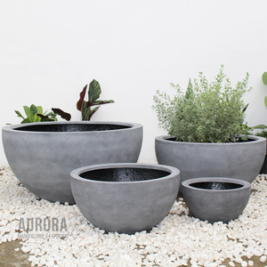 Jardinière d'extérieur économique, en polystone, faite à la main, écologique, durable, avec drainage, pour jardin domestique, style simple et moderne, en gros - Product Image 3