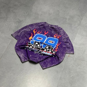 Camiseta de Fiesta para Hombre, Nueva Colección 2026, Personalizada con Lavado Ácido, Estampado DTG Vintage, Parche Desgastado, Cuello Redondo, Corte Regular - Product Image 4