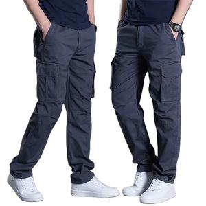 Premium Wholesale Men's Lightweight 100% Cotton <b>Cargo</b> <b>Pants</b> Low Price MOQ <b>Work</b> Outdoor Casual Youth Mid-Waist Slim Fit - Product Image 1