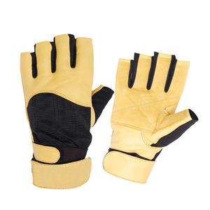 Guantes de Cuero de Alta Calidad para Levantamiento de Pesas con Muñequeras Elásticas y Soporte Reforzado para el Pulgar, Ideales para Entrenamiento de Fuerza en el Gimnasio - Product Image 3