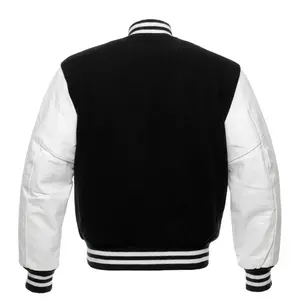 Dernière conception de veste varsity à capuche coupe-vent pour homme, taille personnalisée, option de logo sur le devant, style décontracté pour l'hiver, couleurs personnalisées, logo - Product Image 3