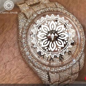 Charm Jewels Luxury Stainless Steel <b>Watch</b> 40mm Round Dial Analog Quartz Movement Sapphire Crystal <b>Men's</b> Fashion Timepiece - Product Image 2