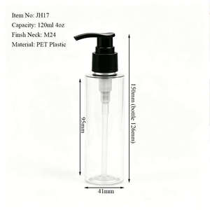 Custom Color Plastic <b>Bottles</b> Empty Lotion <b>Dispenser</b> Shampoo Body Wash OEM 120ml 4 oz PET Plastic Cylinder <b>Pump</b> <b>Bottle</b> - Product Image 2
