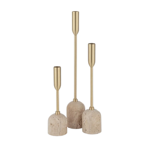 Juego de Portavelas Cónicos de Metal Negro Estilo Nórdico Minimalista, Portavelas Cortos de Latón para Decoración de Mesa, Bar, Restaurante, Venta al Por Mayor - Product Image 3