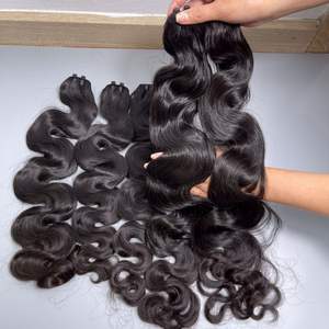 ผมมนุษย์แบบเรมี่บริสุทธิ์100% ผมธรรมชาติเครื่องหยักศกแบบคู่คุณภาพสูงจากเวียดนาม - Product Image 3