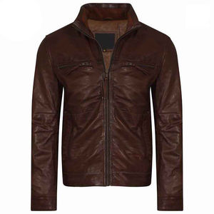 Chaqueta de Cuero de Oveja de Lujo para Mujer, Estilo Biker, Ajustada, Suave, Elegante, Negra, Corta, Marca Outfitize - Product Image 5