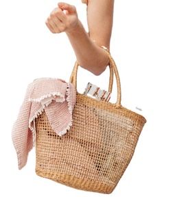 Sac de paille fait main Sac de corde en papier tissé Crochet Macramé Sacs de plage directement du fournisseur indien - Product Image 1