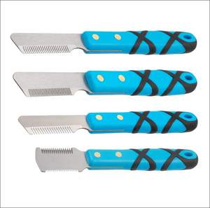 Cuchillo Profesional para Pelar Perros, Juego de 6 Piezas de Acero Inoxidable + Herramientas de Madera para el Cuidado del Pelaje y Recorte de Mascotas - Product Image 6