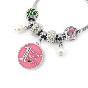   Bracelet porte-bonheur pour femmes, fabriqué en 1989, élégant, couleur vert argent, pendentif, bijoux de poignet, accessoire de mode élégant, anniversaire - Product Image 1