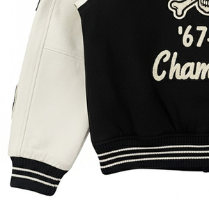 New Arrival Wool Letterman <b>Jacket</b> for Men Custom Embroidery <b>Patchwork</b> Men's Wool Varsity <b>Jackets</b> Customized Design Men <b>Jacket</b> - Product Image 5
