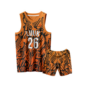Ensemble d'uniformes de basketball unisexes modernes à imprimé géométrique pour les sports de plein air et les performances d'équipe - Product Image 2