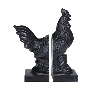 Modern Metal Vertical Book Stand & Bookends Elegant Handmade Durable 2-Piece Set for Home Decor Tabletop Display - Product Image 4