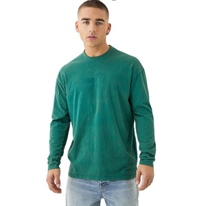 Nouvelles Chemises Confortables à Manches Longues pour Hommes, Coupe Droite, Col Rond, 100% Coton, Style Streetwear, Couleurs Unies, Vente en Gros, Collection 2026 - Product Image 1